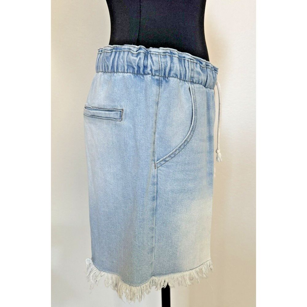 Celebrity Pink Paperbag Jean Shorts High Rise Comfy Boyfriend Fit Raw Hem Small - Picture 3 of 13